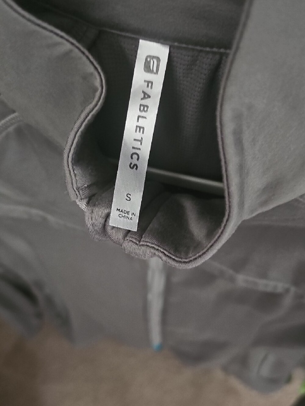 Fabletics Charcoal Gray Full-Zip Performance Jacket - Picture 2 of 3